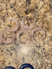 Natural Crescent Moon Double Horn Carved Stone 22pc Lot