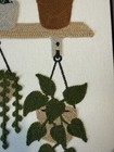 New Bp Home Textile Embroidery Woven Wall Art Houseplant Decor 12  X 15 