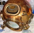 A j  Morse Us Navy Mark V Copper brass Diving Helmet Wwii  Antique Original Usa