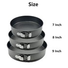 Springform Pan  3pcs 7 8 9 Inch Cheesecake Pans With Removable Bottom    