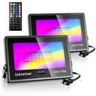 25w Led Rgb-w Flood Light For Garden Outdoor Ip66 Waterproof Ir Remote Control
