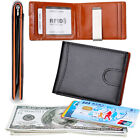 Men Slim Wallet With Money Clip Rfid Blocking Bifold Front Pocket Wallet Leather