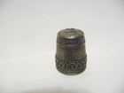 Thimble Vintage Heavier Pewter By D l Of Spain Fleur De Lys Band