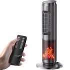 Oscillating 25  Ceramic Tower Space Heater Fan 1500w Remote Control 12hr-timer