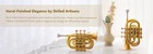 New Brass Bb Pocket Trumpet free Hard Case And Mouthpiece Trumpets Brass 