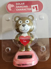 New Solar Powered Dancing Bear Unbearably Cute Valentines Day Bobble Head