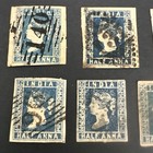 Ten India 1854 Qv  1 2a Used Imperf Sc a2 2a Blue