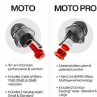 Moto Pro - Motorcycle Ear Plugs - Reusable Earplugs For Wind Noise Protection Wi