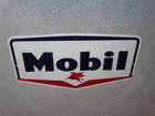 Vintage Mobil Mobilgas Die-cut Pegasus 12  Metal Gasoline   Oil Pump Plate Sign 
