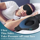 3d Travel Silk Eye Mask Sleeping Soft Padded Shade Cover Rest Relax Blindfold