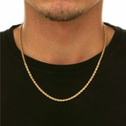 18k Solid Gold Rope Chain Necklace Men Women 16  18  20  22  24  26  30  Italy