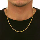 18k Solid Gold Rope Chain Necklace Men Women 16  18  20  22  24  30 