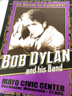 Rare Bob Dylan Original Concert Poster Aug 12th 2012 Rochester Mn Boxer Style