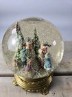 Vtg 1990 Franklin Mint Carolers Snow Globe Music Box I m Dreaming Of A White Chr