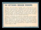 1961 Topps Cfl  88 Ottawa Rough Riders   Vgex X3582126