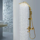 3-outlets Shower Faucet System Shower Head Rainfall Handheld Spray Mixer Tap Kit
