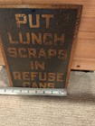 Vintage Recycling Scraps Sign Cool Salvaged Find Old Advertising