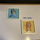 Bluey Bingo 2 Piece Wall Art Set Framed Kids Room By Overstock Out Of Stock