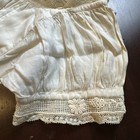 Antique 19thc Victorian Cotton Linen Chemise Shift Museum Deaccession Lace Trim