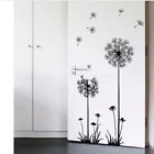 Black Dandelion Flower Wall Sticker Art Removable Decal Mural Home Decoration