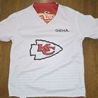 Kansas City Chiefs Flag Football Jersey Yxl Reversible Red white Short Sleeve
