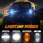 7  Inch Led Drl Headlight   Passing Lights For Harley Davidson Touring Road King