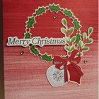 Stampin Up   Merry Christmas   Card Kit  Makes 4- Ornaments  Mistletoe  Wreath 