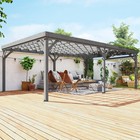 12  X 20  Outdoor Wood Pergola  Climbing Vine Gazebo  Gray