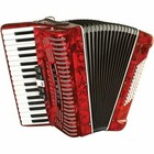 Hohner 1305-red Hohnica 72 Bass 34-key Entry Level Piano Accordion Range G To E