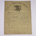Look 1863 Civil War Discharge Paper Private Isaac B  Childs 14th Infantry Maine