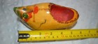 Small Dutch Wooden Shoes Clogs Holland Hand Painted Vintage Wood 5inches Decor