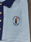 Peter Millar Golf Shirt Polo Pinehurst Us Open Logo Xxl Blue Striped Polyester