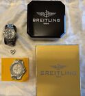 Breitling Colt Gmt Automatic A32350 Stainless Steel 40mm Black Needs Service