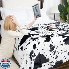 Lightweight Kids Blanket Soft Blankets Black And White Fuzzy Cozy Fleece Thro