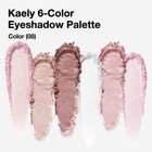 6 Color Eyeshadow Makeup Palette  6 Pink Champagne Gold Deep Red White Rose Gold