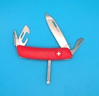 Swiza D16-123 Swiss Pocket Knife Stainless Steel Blades Od Red Synthetic Handle