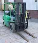 Komatsu Fg25t 5 000 Lb  Dual Fuel Forklift Solid Air Pneumatic Tires 3 Stg S s