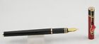 Pilot Juliet Black   Red Fountain Pen - Medium Nib - 1980 s - Mint New-old-stock