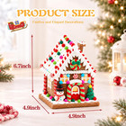 Christmas Decorations Indoor 6 7 Inch Led Gingerbread House Decorations