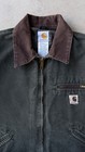 Vintage Carhartt Detroit Jacket Moss Green Blanket Lined J97 Mos Size Large