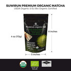 Organic Pure Matcha Powder 4oz     Authentic Japanese Green Tea     Unsweetened  Uma
