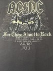 Ac dc T Shirt For Those About To Rock Dated 2006 Cannon Graphic Size X-l Black