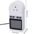 Lcd Digital Plug In Thermostat Timer Switch Socket Temperature Controller Switch