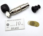 Metal Nickel Plated With Silicone Mouth Tip Wood Bowl Pipes With Brass Screens