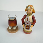New Rothenburger Holzmannl Angel Kathe Wohlfahrt Incense Smoker In Box 105483