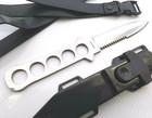 Scuba Diving Knife Fixed Blade Serrated Underwater Diver Sawback Silver Sheath