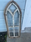 1-large Wood Window Frame country Decor walll Hanging arched Window Crafts gifts
