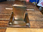 Vintage Bronze Mooring Bitt  Sampson Post bollard  Cleat 6  Base  Nice Patina 