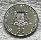 2002 Somalia 50 Shillings Coin Mandrill Monkey Animal African Wildlife