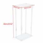 10x Flower Stand 60cm Acrylic Geometric Pedestal Table Centrepiece Wedding Decor